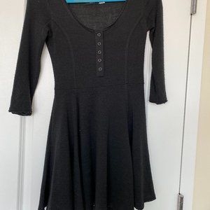 Black 3 quarter sleeve dress